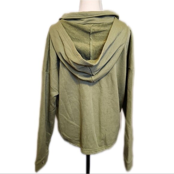 White Birch Black Label 90% cotton sage green hooded sweatshirt, size XL - Picture 3 of 9